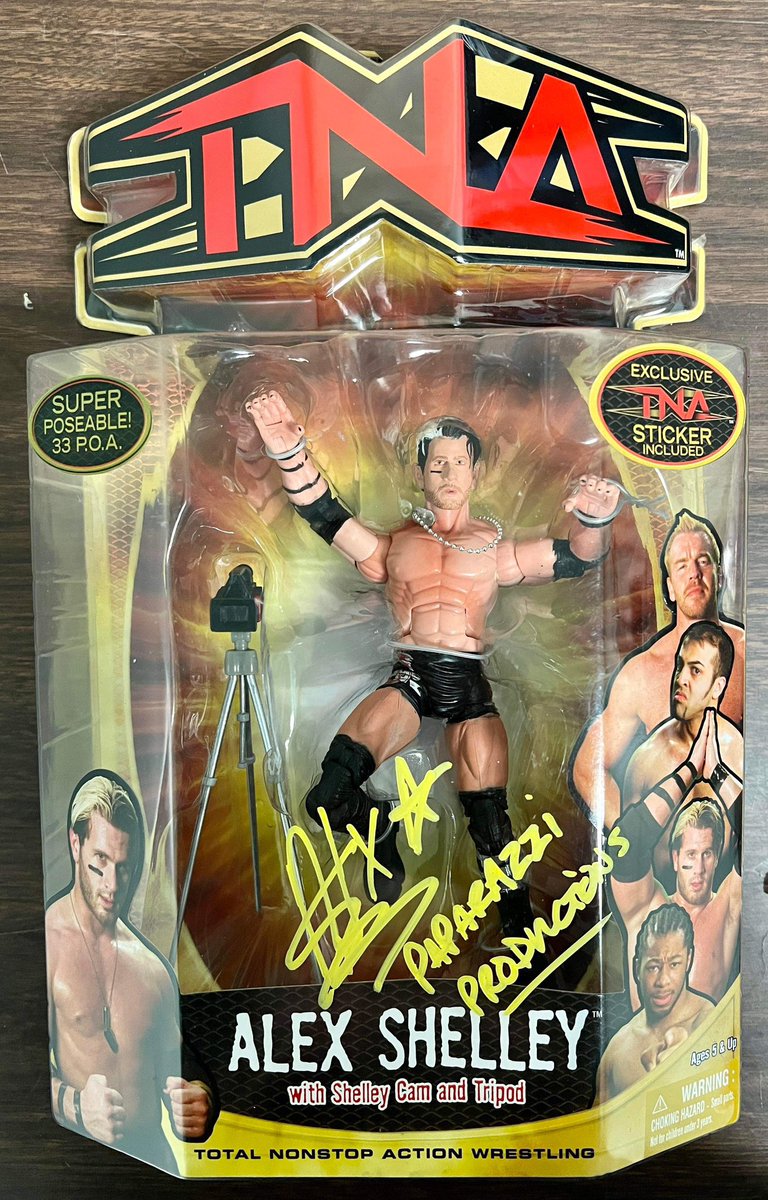 The signed TNA figure collection grows! @Myers_Wrestling just got pre-Motor City Machine Guns, @SuperChrisSabin and @AlexShelley313 autographs to add to his Marvel Toys line. What are your favorites in this series? #ScratchThatFigureItch