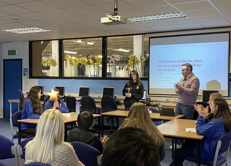 ella_msyp's tweet image. Yesterday I hosted/ chaired the Angus Schools Debating Competition. Well done to our winners Chloe from @ForAcad and Beau from @MHS_English @MonifiethHigh! A big congratulations to everyone as the standard of debating was extremely high yesterday. A big thank you to (1/2)