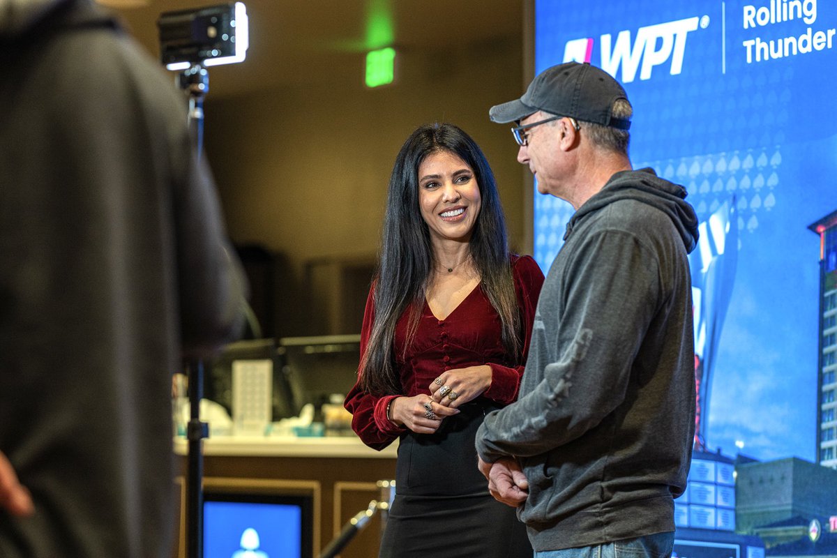 TugbaERCAN's tweet photo. It was so fun interviewing and getting to know our @ClubWPT qualifier Craig Parsons earlier today ! Wishing both of our qualifiers best of luck in their quest to make it far in the @WPT #WPTRollingThunder @TVPokerRoom @Thunder_Valley https://t.co/8ju2RGkliI