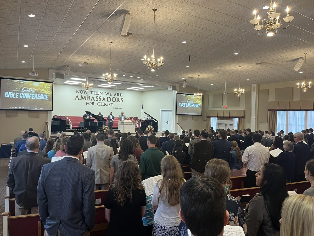 SethDGreenlee's tweet photo. It was such a blessing to return to @Ambassador1989 for its 35th anniversary Bible Conference. Powerful preaching, sweet fellowship and blessed memories. I’m glad I could show Holly this place of importance in my life. https://t.co/OyED94WObD