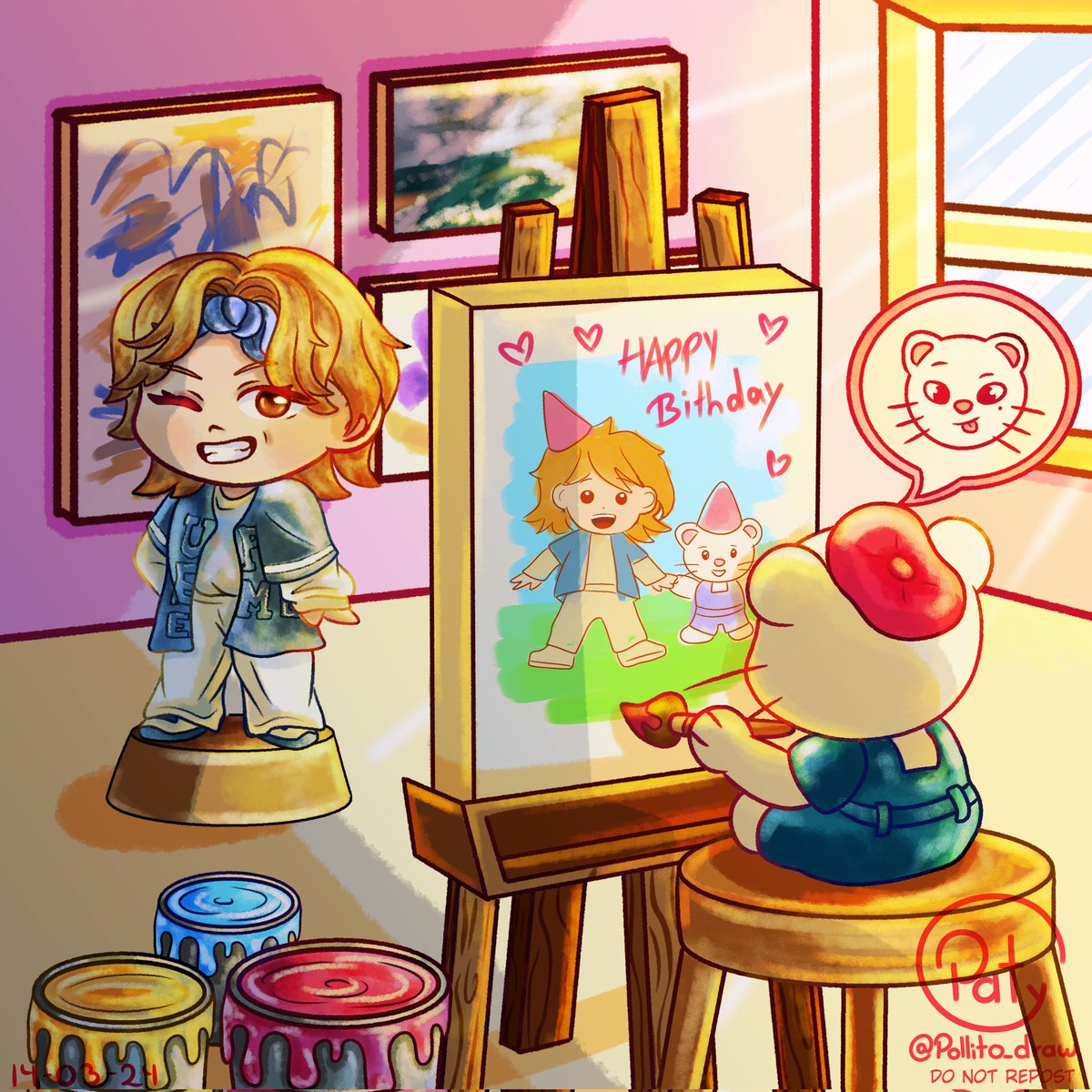 DrawPollito's tweet image. Buenaaas, como saben ayer fue el cumpleaños de Hyunjin y para continuar con la sección de los chibis aquí tenemos este dibujito de Hyunjin siendo pintado por Jiniret 🐹💖
#hyunjin #straykidsfanart #straykidshyunjin #straykids #fanart #drawing #draw #hyunjinbirthday #stay