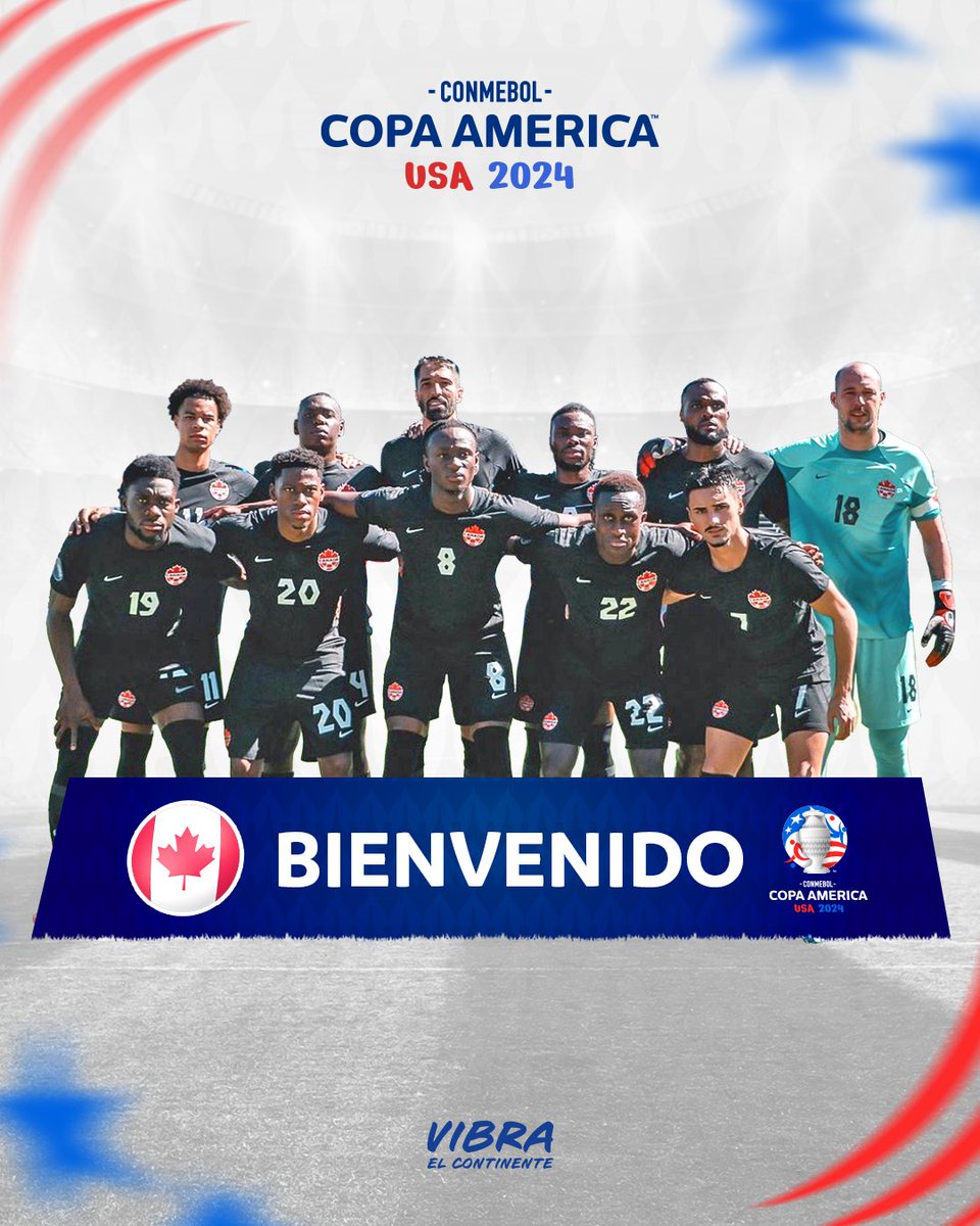 ¡Bienvenidos a la CONMEBOL Copa América™, @CanadaSoccerEN! 🇨🇦