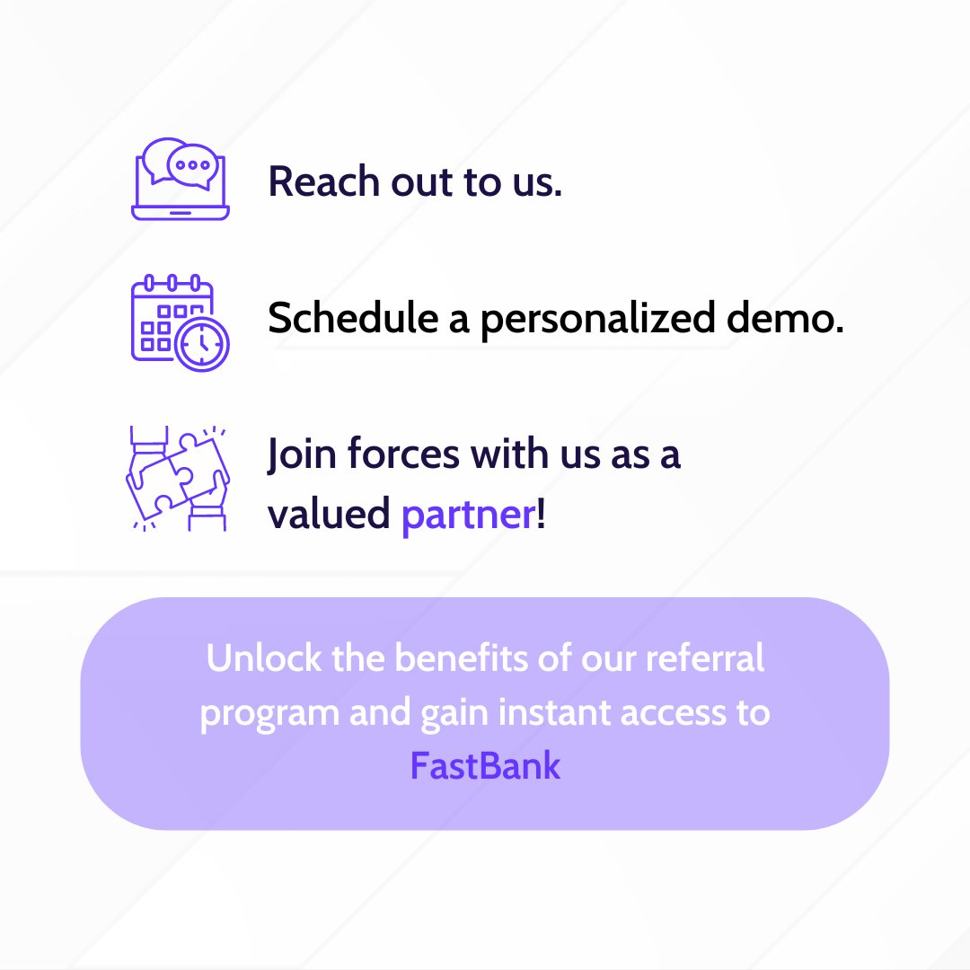 FastBank_io's tweet image. Ready to revolutionize banking together? Join our referral program and gain access to FastBank's innovative solutions. Let's make banking better, together! 

#PartnershipOpportunity #FastBanking #JoinUs