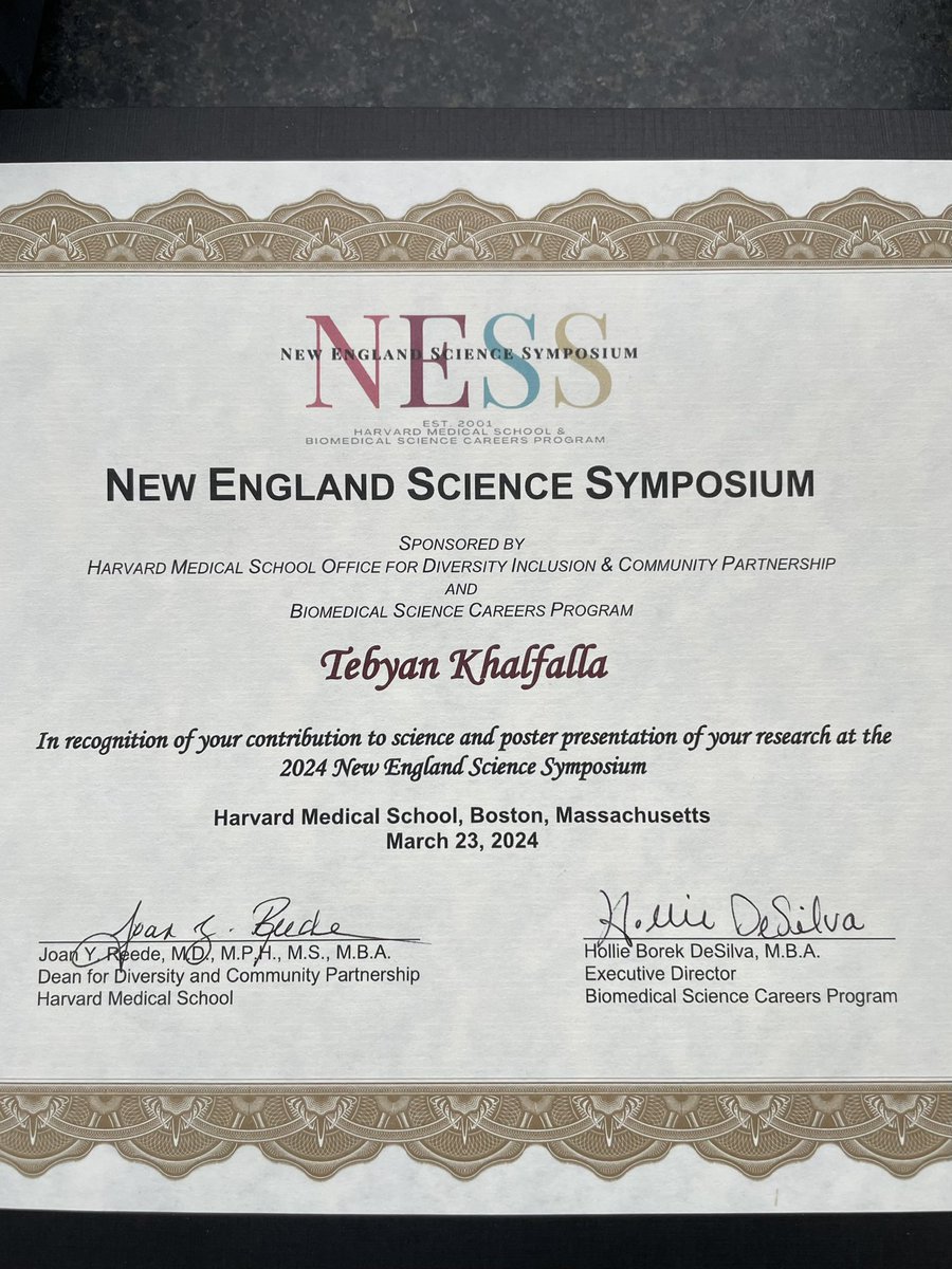 This weekend I had the pleasure of presenting my research work at the New England Science Symposium at Harvard Medical School 🔬🧴 

Thank you @HMS_DICP for organizing such an inspiring and insightful event! 
#NESS2024