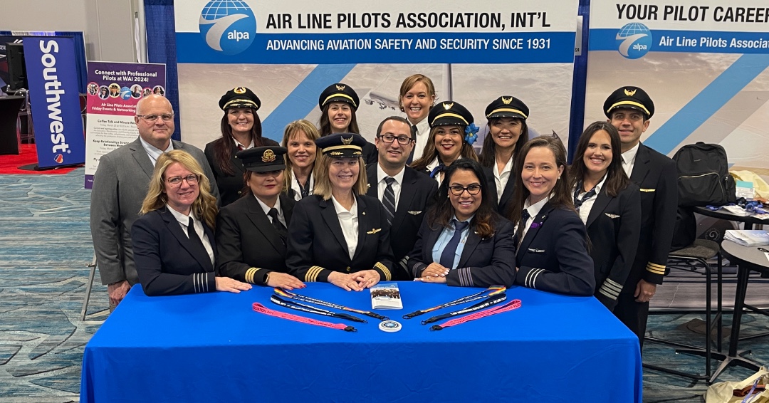 And that’s a wrap! Thanks to all who stopped by the ALPA booth during #WAI24. Our pilots enjoyed meeting so many of their fellow ALPA members, as well as the next generation of female aviators! We were encouraged to see so many women and girls who are passionate about aviation.