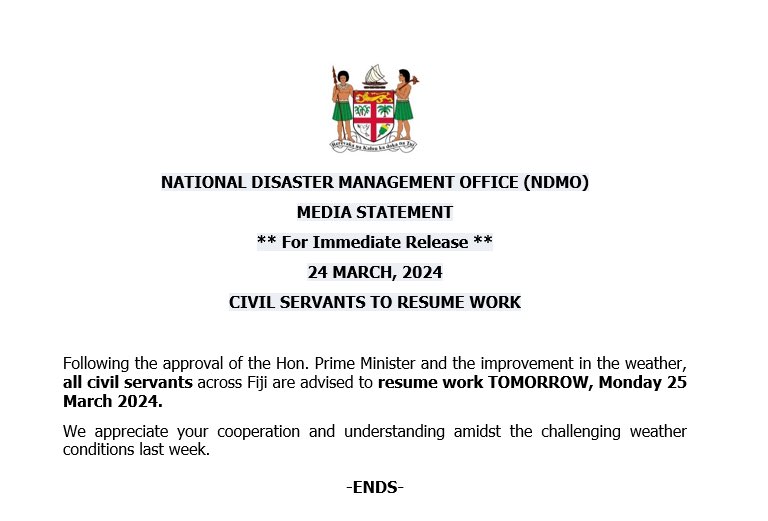 🚨RESUMPTION OF WORK FOR CIVIL SERVANTS🚨 ✅Read more⬇️