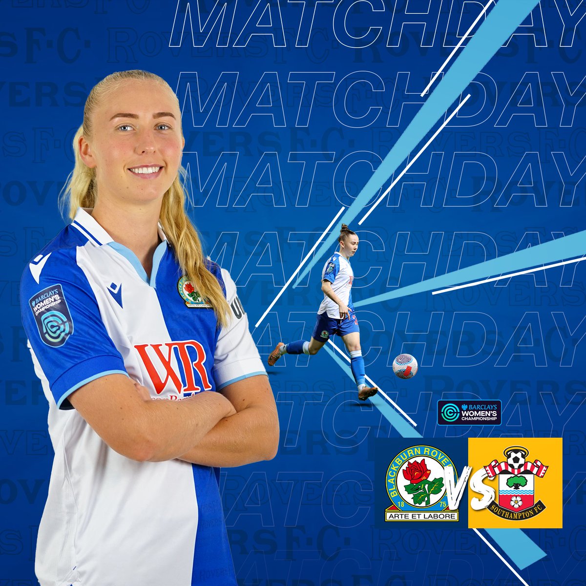 It's Matchday!

📍Ewood Park
⏰  2pm KO

#Rovers 🔵⚪