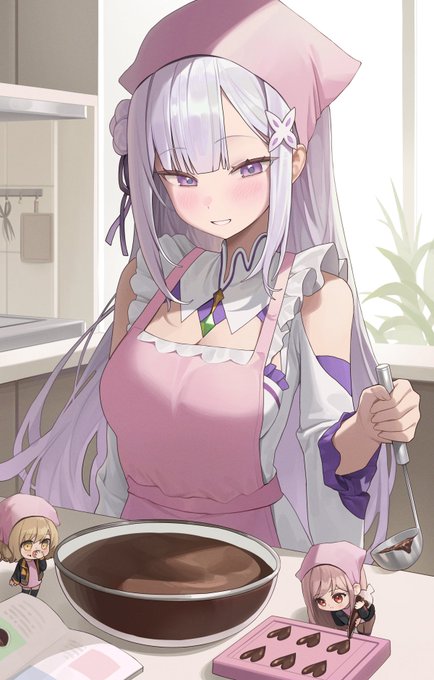 에밀리아와 함께 아니스, 라피가 같이 디저트를 만드는 일러스트를 그려봤습니다~!
#NIKKE #rezero 