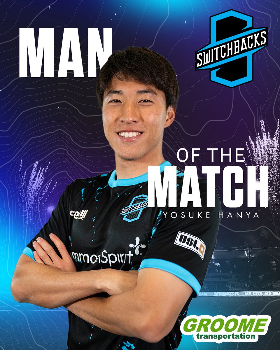 Tonight's Man of the Match goes to, Yosuke Hanya

#forthesprings #switchbacksfc