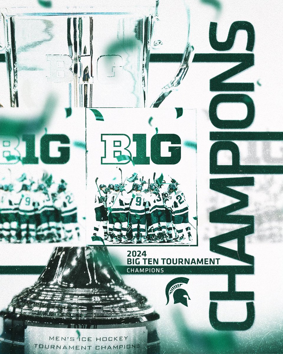 The Spartans are B1G Tournament Champions! #GoGreen