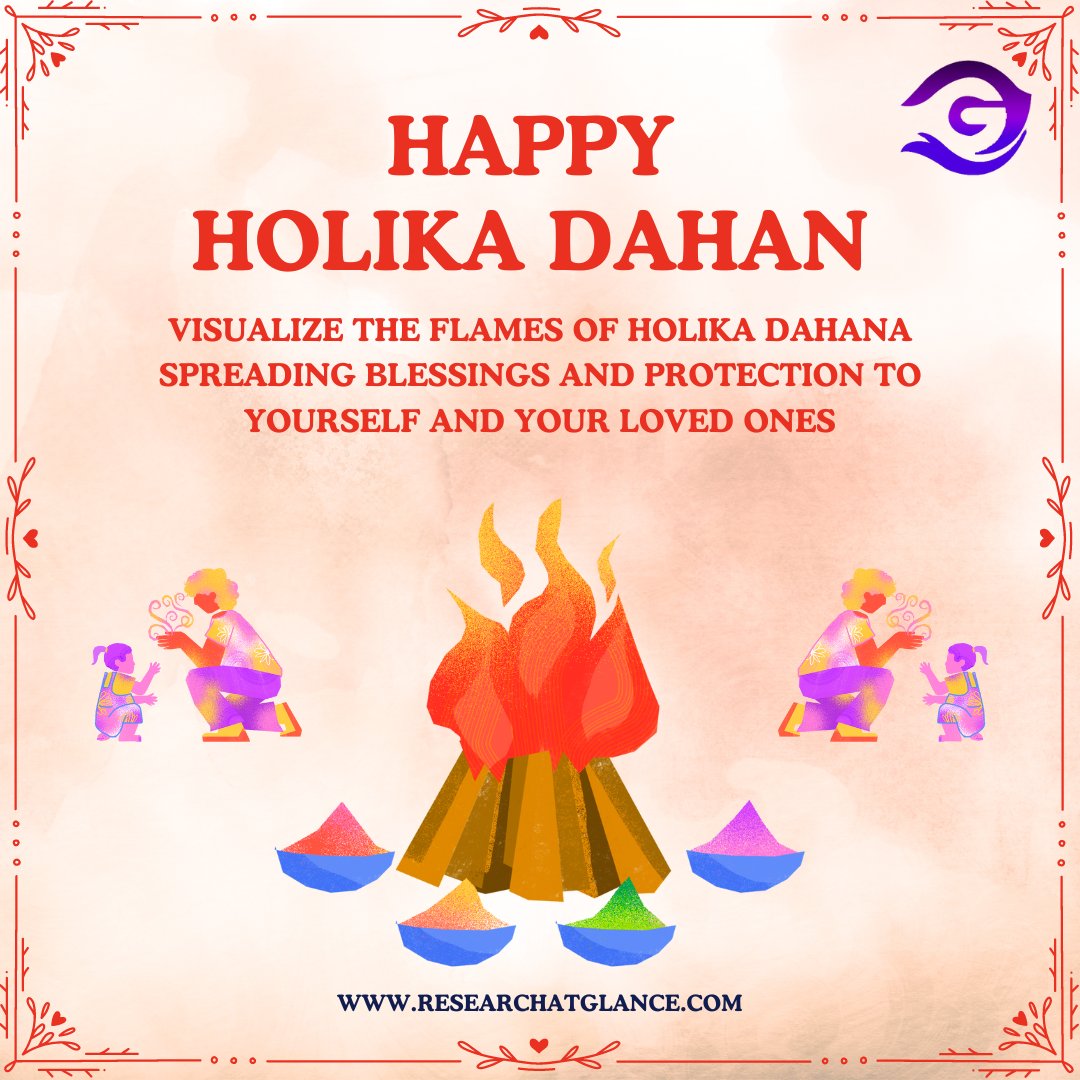 GlanceResearch's tweet photo. Visualize the flames of Holika Dahana spreading blessings and protection to yourself and your loved ones...
happy Holi to all 🎉
#happyholi #happyholikadahan #holi #holi2024 #researchers #marketresearch
https://t.co/nchOYYxCb7 https://t.co/N8jOzHsW0s