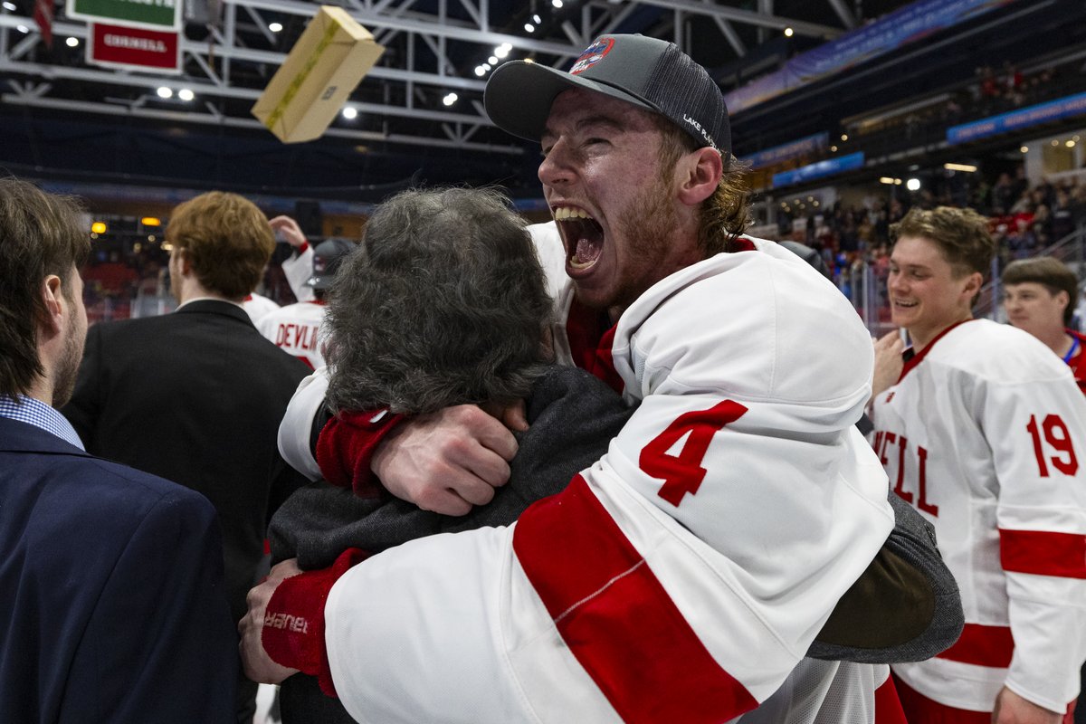 ecachockey's tweet photo. The most historic trophy in college hockey. The only title that's been around since the beginning. And tonight, it belongs to @CornellMHockey.

In ECAC Hockey, it just means more.

#TheEducatedDecision https://t.co/i7ZAswtBDr