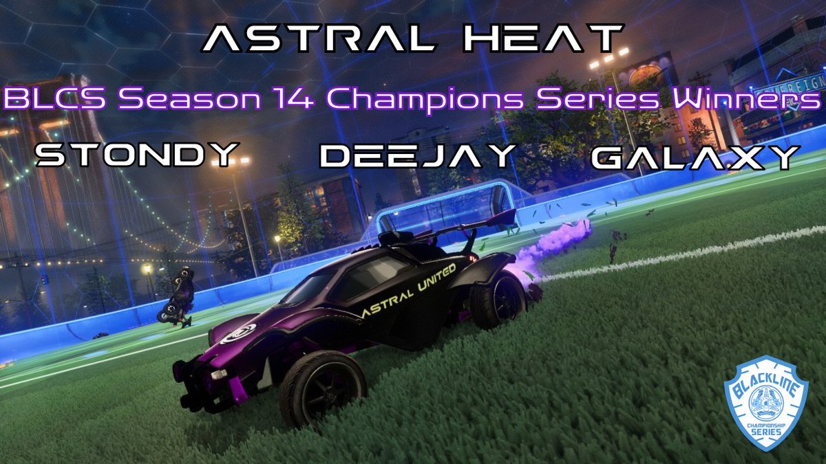 Congratulations to Astral Heat on winning the <a href="/BlackLineCS/">Black Line Championship Series</a> Champions Series Grand Finals. Big win for <a href="/Sir_Stondy/">Stondy</a>, <a href="/itsdeejayrl/">Deejay.</a> and <a href="/LangeCarter/">Galaxy</a>. Tough series but ended up pulling the win.