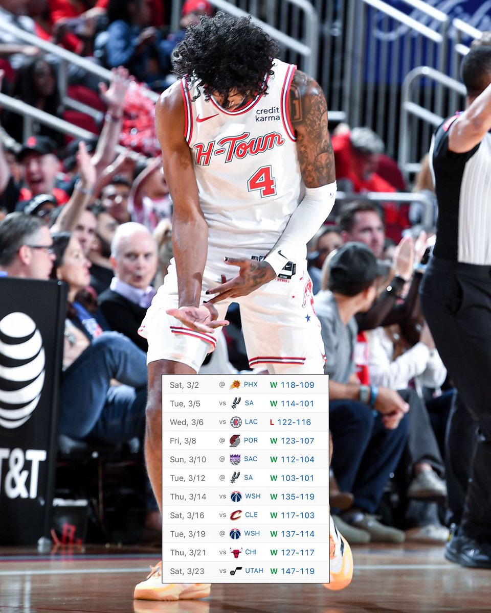 HoustonRockets's tweet photo. did somebody say “hottest team in the league?” https://t.co/RfuAI56odz