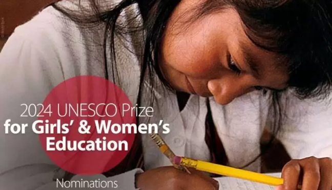 Do you know an individual or organization empowering #girls and #women through #education? Get them nominated for the 2024 edition of the @UNESCO Prize for Girls’ & Women’s Education, with each winner receiving US$ 50,000. Deadline: 24 May. Learn more: shorturl.at/enory