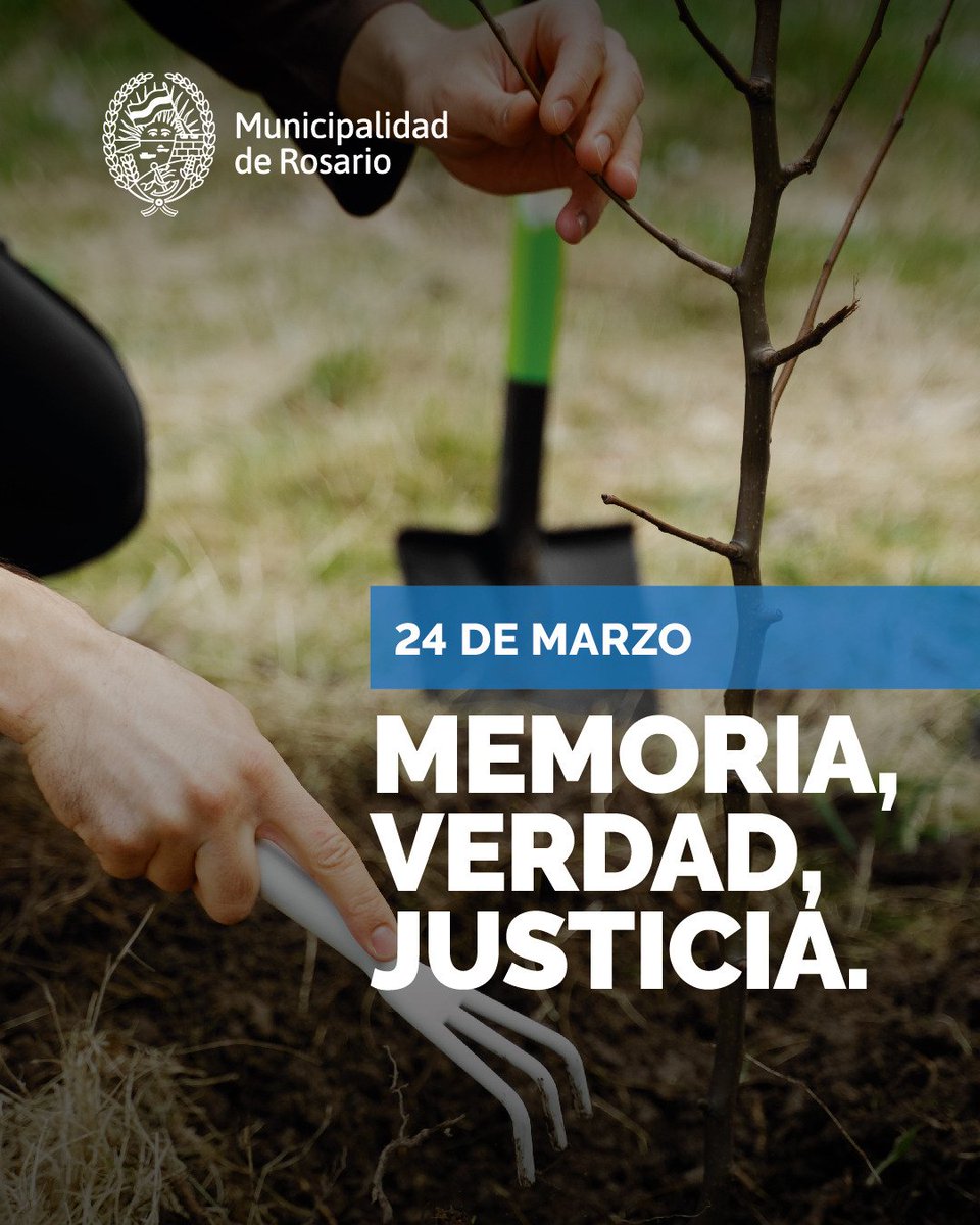 Seguimos plantando memoria. 📆 Día Nacional de la Memoria por la Verdad y la Justicia.