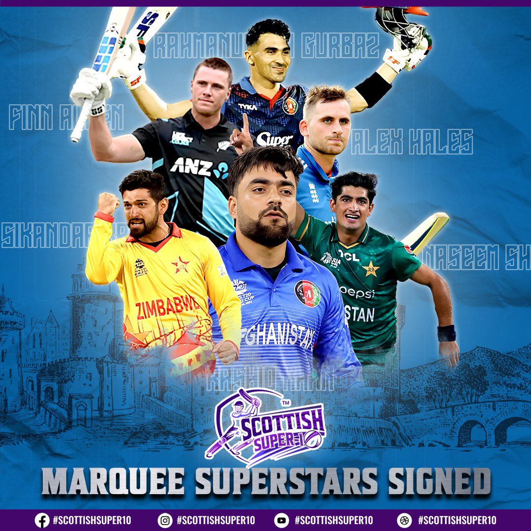 🌟 Superstars ready to conquer the Super 10 castle this fall in Aberdeen! 💪🏰 🏏 #Superstars #Super10 #Aberdeen #T10 #cricketshortestformat #scottishsuper10 #cricketscotland #cricketlovers #cricket #t10cricketleague #CricketTwitter