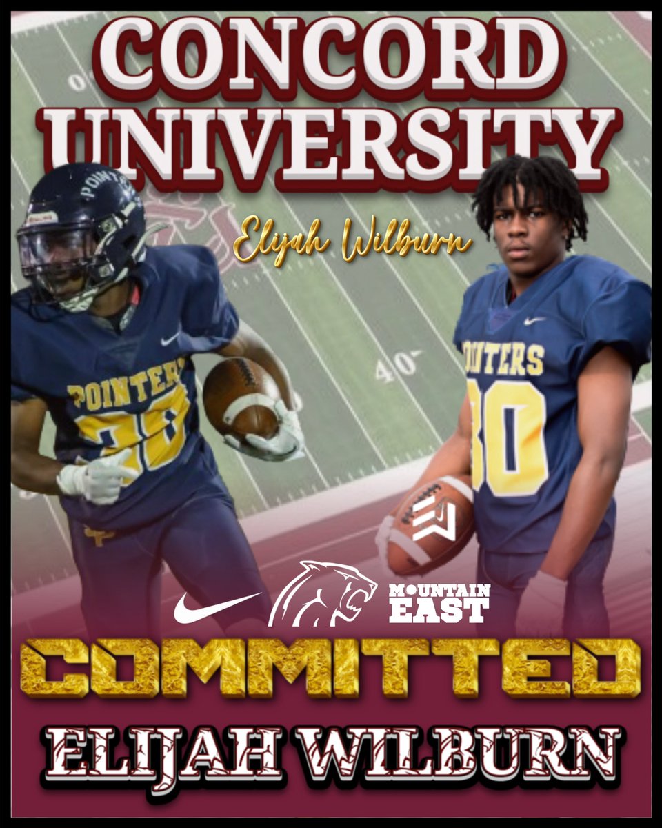 Elijah Wilburn (@elijahwilburn4) on Twitter photo 100% committed <a href="/ConcordFootball/">Concord University Football</a>
Let’s get to work <a href="/coachBFerg27/">Brian Ferguson</a> <a href="/Coach_Robles/">Saul Robles</a> <a href="/coach_lease/">Nate Lease</a>
<a href="/PointersFB/">South Point High School Football</a> <a href="/Deidra_Hughes3/">Deidra Hughes</a> <a href="/CoachCraft/">Coach Fred Craft</a> #AGTG #commited
Thankful for everyone who has helped me get to this point!!🙏🙏 100% committed <a href="/ConcordFootball/">Concord University Football</a>
Let’s get to work <a href="/coachBFerg27/">Brian Ferguson</a> <a href="/Coach_Robles/">Saul Robles</a> <a href="/coach_lease/">Nate Lease</a>
<a href="/PointersFB/">South Point High School Football</a> <a href="/Deidra_Hughes3/">Deidra Hughes</a> <a href="/CoachCraft/">Coach Fred Craft</a> #AGTG #commited
Thankful for everyone who has helped me get to this point!!🙏🙏