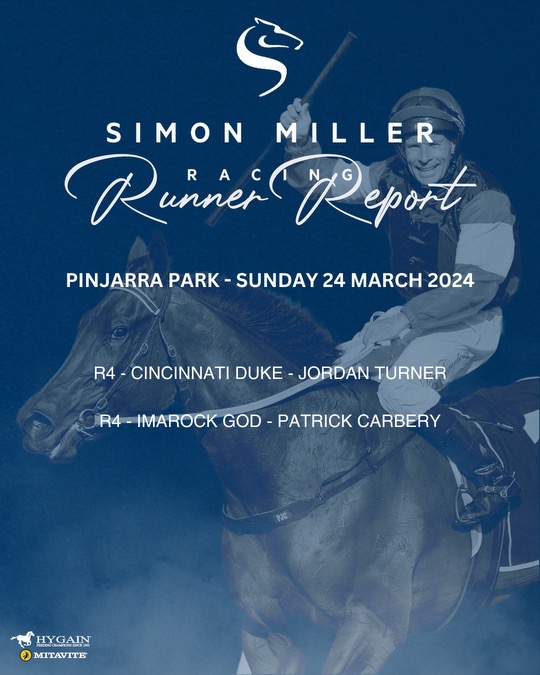 Todays team for Pinjarra Park are as follows: #SimonMillerRacing