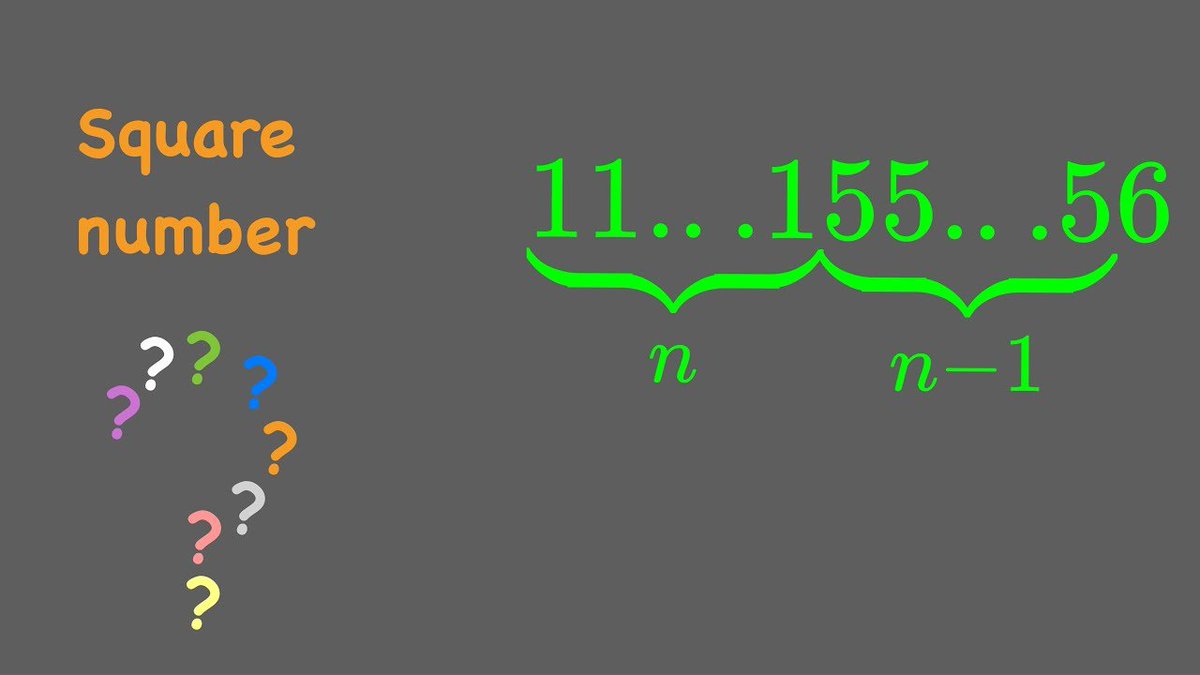 therhythmofmath's tweet image. 11...155...56 Is A Square Number 
#squarenumber #mathchallenge #arithmetic
youtu.be/uJfr39HPEEI?si… via @YouTube @Apple @GoodnotesApp