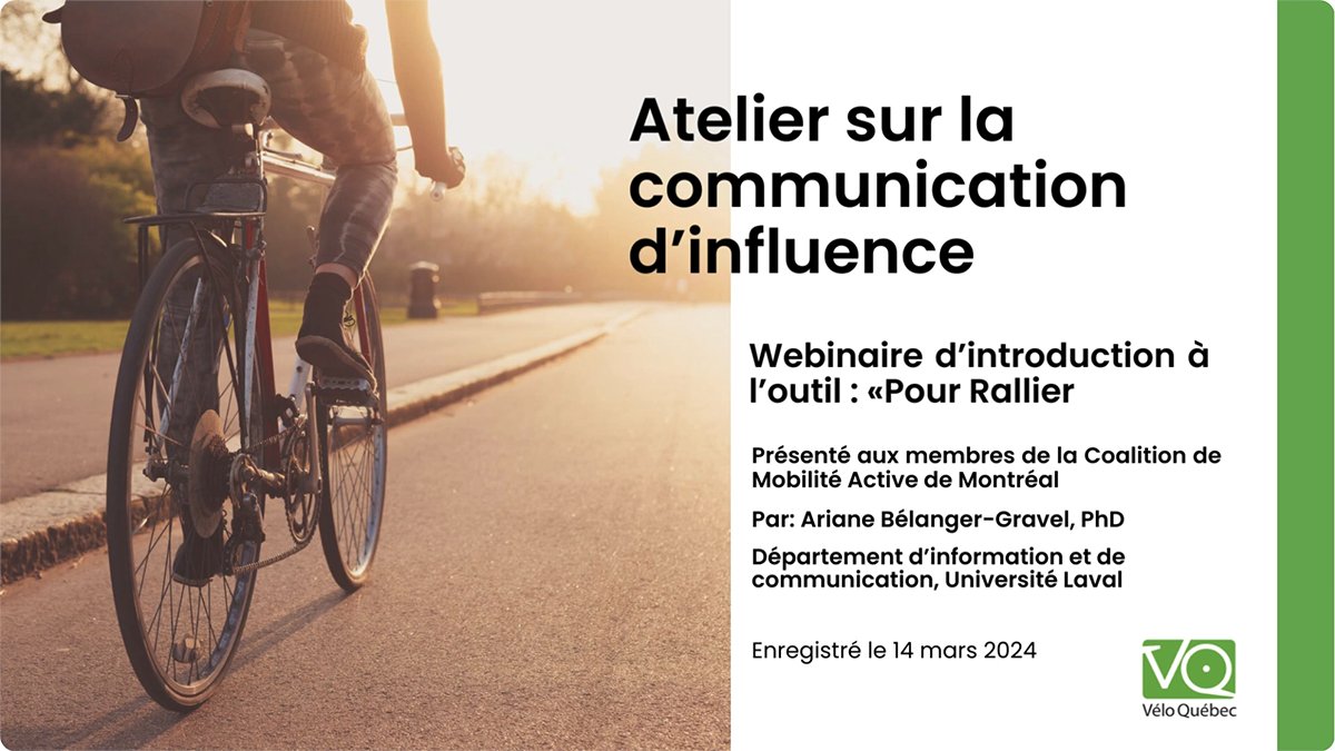 Coalition mobilité active Montréal tweet media