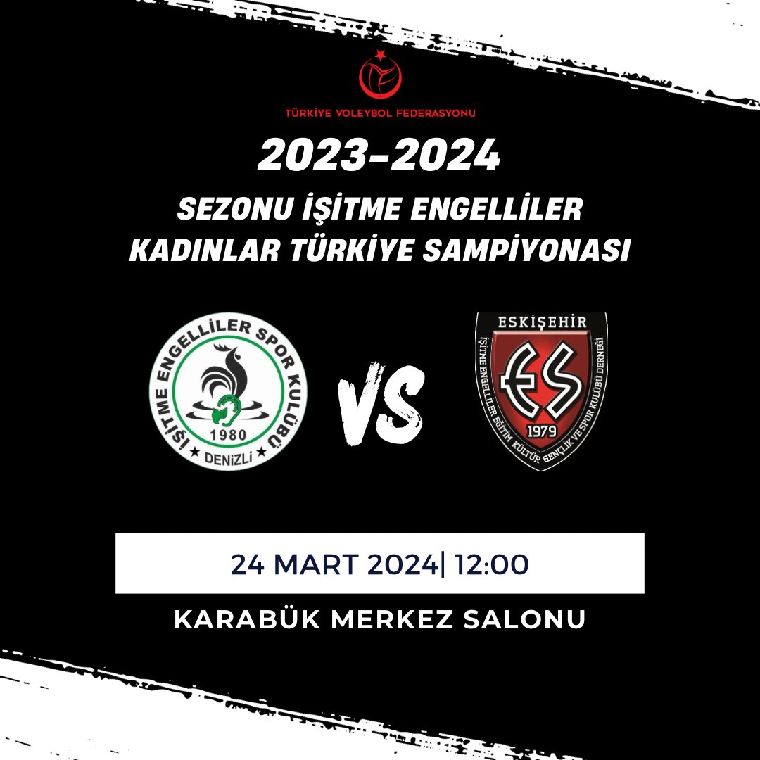 diesk1980's tweet photo. Maç Günü

🏆 2023-2024 Sezonu İşitme Engelliler Kadınlar Türkiye Şampiyonası
🆚  Denizli İşitme Engelliler Spor Kulübü-Eskişehir İşitme Engellier Spor Kulübü
🕖 12.00 https://t.co/ZcLWSjCo5A
