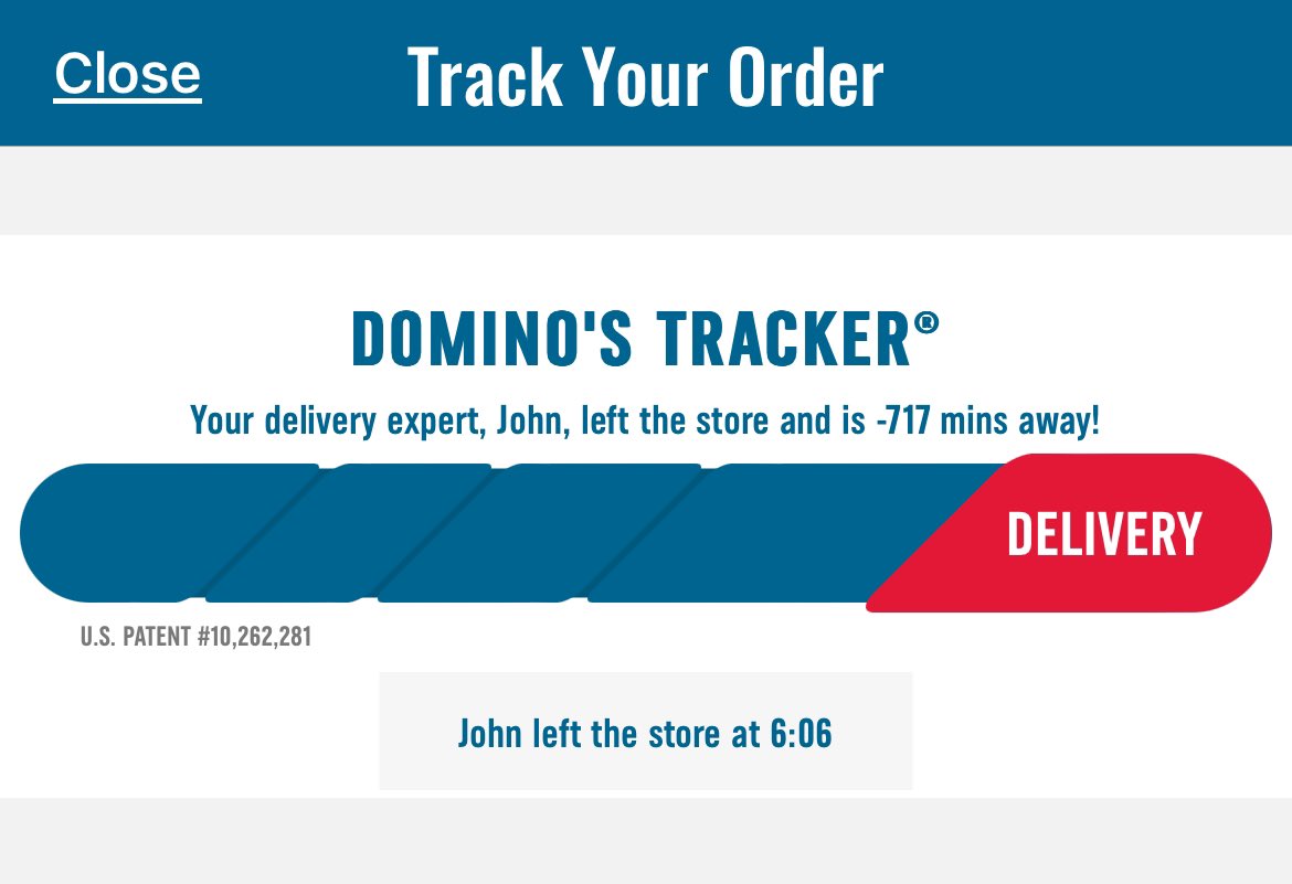 danielflucke's tweet image. Interesting numbers here from @dominos #pizzatracker. 🤔