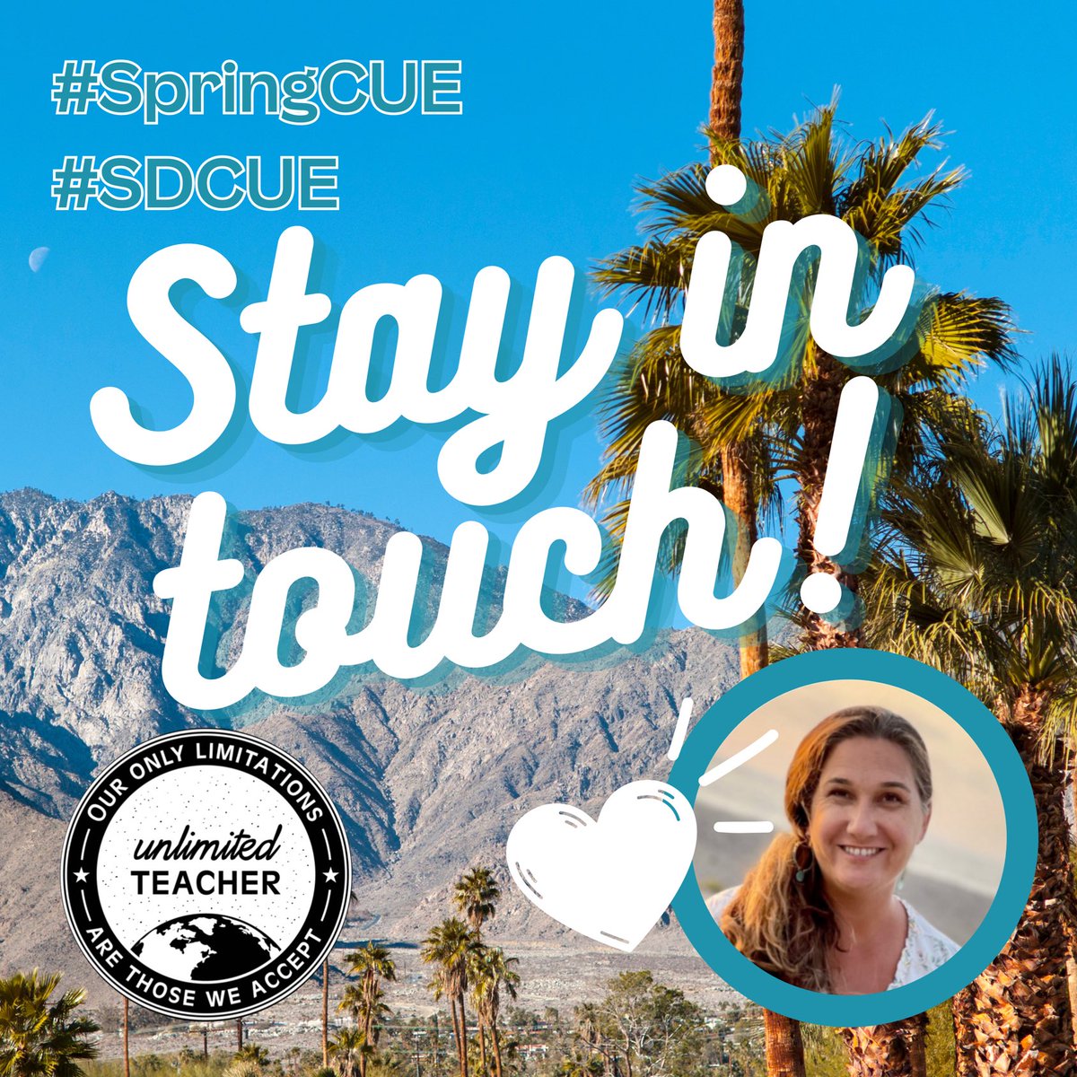 What a fantastic weekend!! 

Let’s follow each other and keep the energy and connection going!

QUESTION: What’s one tip, trick, tool, or highlight from these past three days? 

#TQE #UnlimitedTeacher #SDCUE #SpringCUE #TeachDifferently #CUEmmunity
