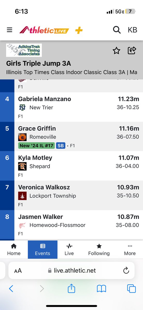 coachKBundy's tweet photo. So proud of @itss_jasmen for just qualifying for Top Prep Times to getting on the podium. We’re going to get that extra foot outdoors when I get her on the board. Congratulations! https://t.co/RYjmU3b2Ac