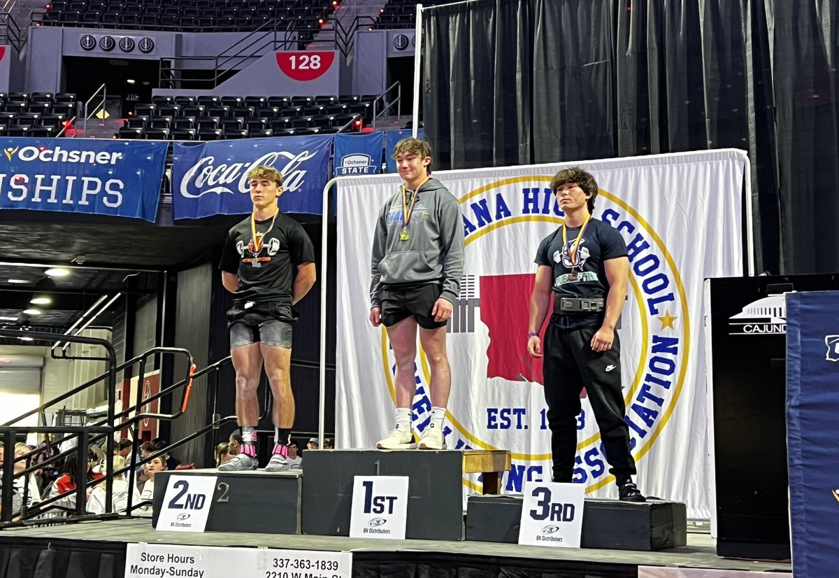 Congratulations to our student-athletes who competed at today’s State Powerlifting Meet! 

Top 5 finishers:

Matthew Sanders - State Champion 114
Anderson Le - State Runner Up 123
Aidan Calkins - State Runner Up 165
Hayes Turner - 5th Place 181

#CurDogPower