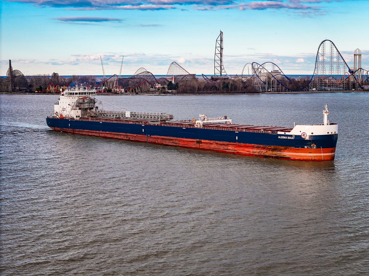 Welcome to our first freighter in the bay of the season— the Algoma Sault!