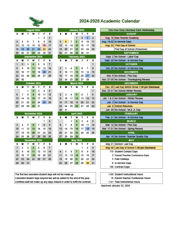 Woodward-Granger CSD on X: "Therefore, we will move forward with the  2024-2025 school calendar the board approved in January. Thank you for your  patience as we waited to see if any legislative
