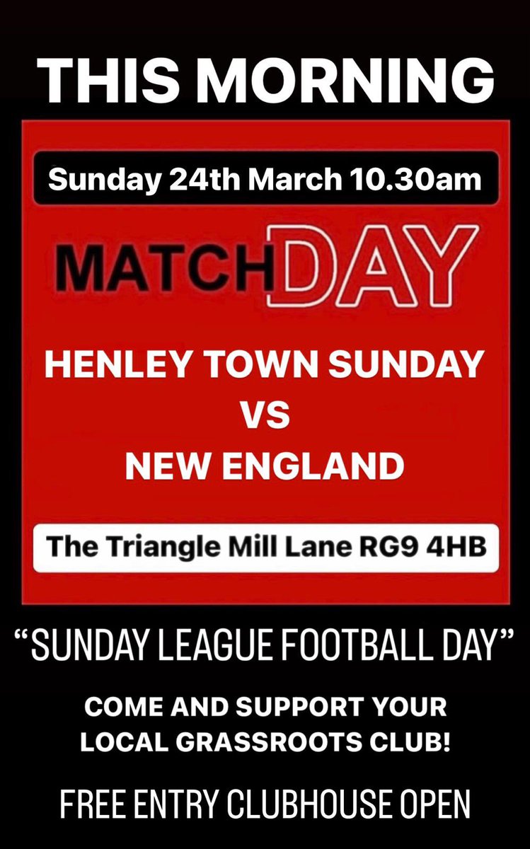 Come and support your local grassroots football club on Sunday League Football Day 24.03.24…… all hot drink sales will be donated to Prostrate Cancer……. Come and cheer on the lads and also raise some money for a worthy cause…… #SundayLeagueDay #grassrootsfootball