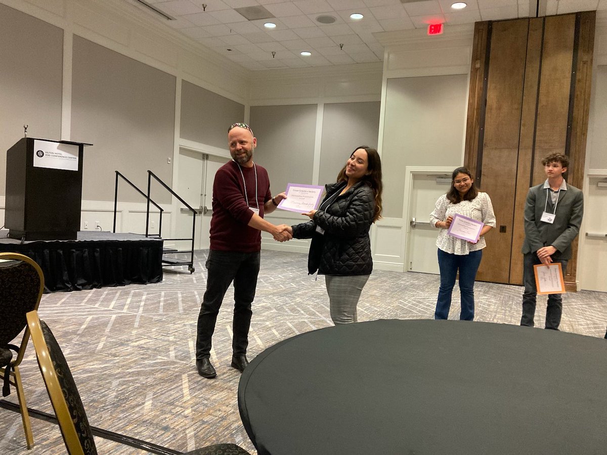 While I was away, I received some wonderful news! Congratulations to Marianny Alvarado, a first-year Ph.D. student, on receiving the poster award from the Texas Genomics Society. @AgriLife @TAMUGENE