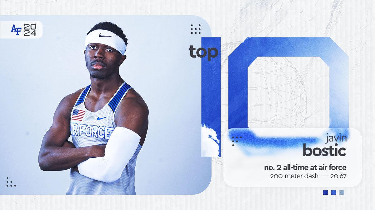 Javin Bostic recorded the SECOND-FASTEST 200-meter time in Air Force history (20.67) to win the 55-sprinter event!