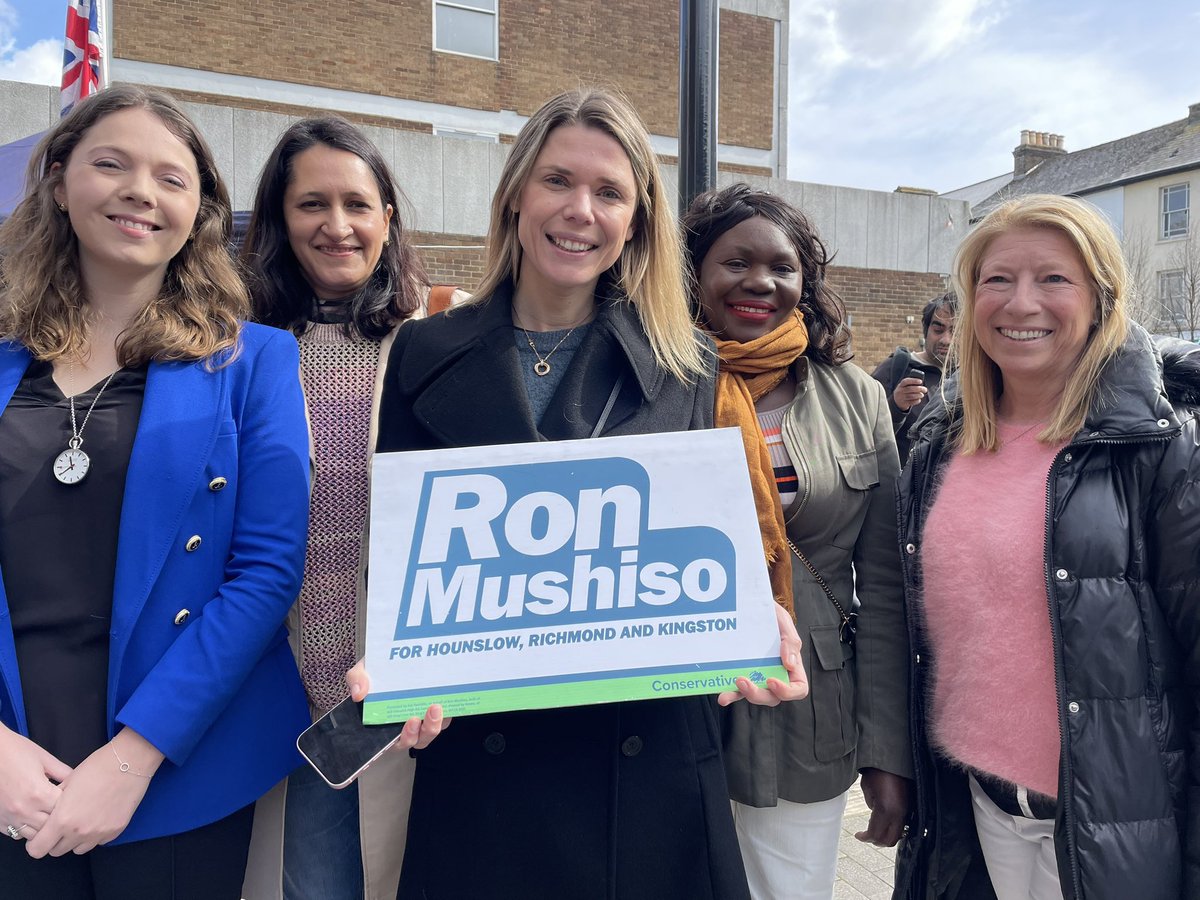 It was great to be out supporting @RonnieMushiso and @LauraBlumenthal at the campaign launch in Brentford! Fantastic people who will make a big difference to the area Vote for Ron on the 2nd of May- an inspirational role model who has a lot to offer !
