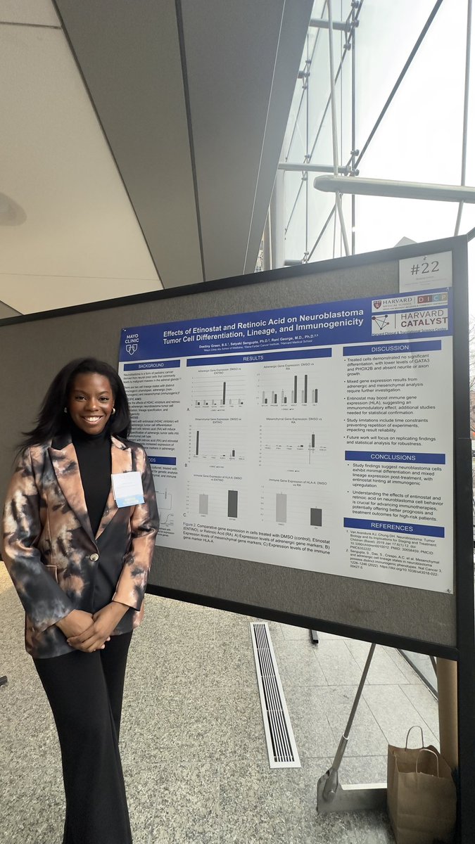 So grateful for the opportunity to present my research at the Harvard New England Science Symposium!! Thank you to my PI Dr. Rani George, the @DanaFarber faculty, and @harvardmed @NESS_News!!! #harvardmed #harvard #NESS2024 #MedTwitter #Neuro #Neurotwitter