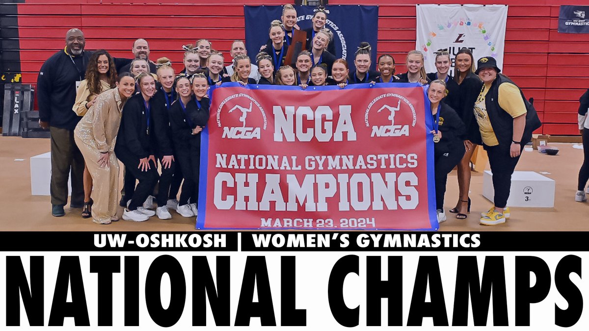 Congratulations @uwoshkoshtitans on winning your third straight NCGA championship! It is the fifth NCGA title in program history and 27th won by a WIAC program!

#ExcellenceInAction
#ncaagym
#ncgagym