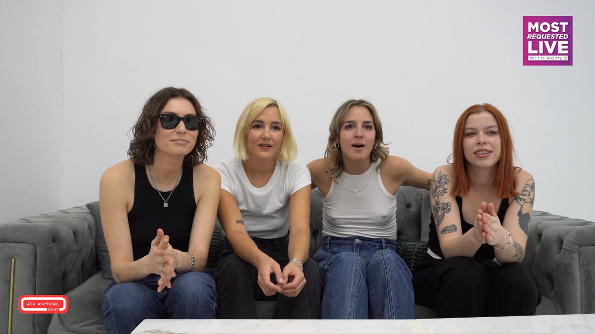 our new friends from #canada @thebeaches are coming for their @iHeartRadio @AskAnythingChat. watch it here at 10pm est with @MostRequestLive askanythingchat.com/chat/the-beach… @OnAirRomeo sent us this #SneakPeek