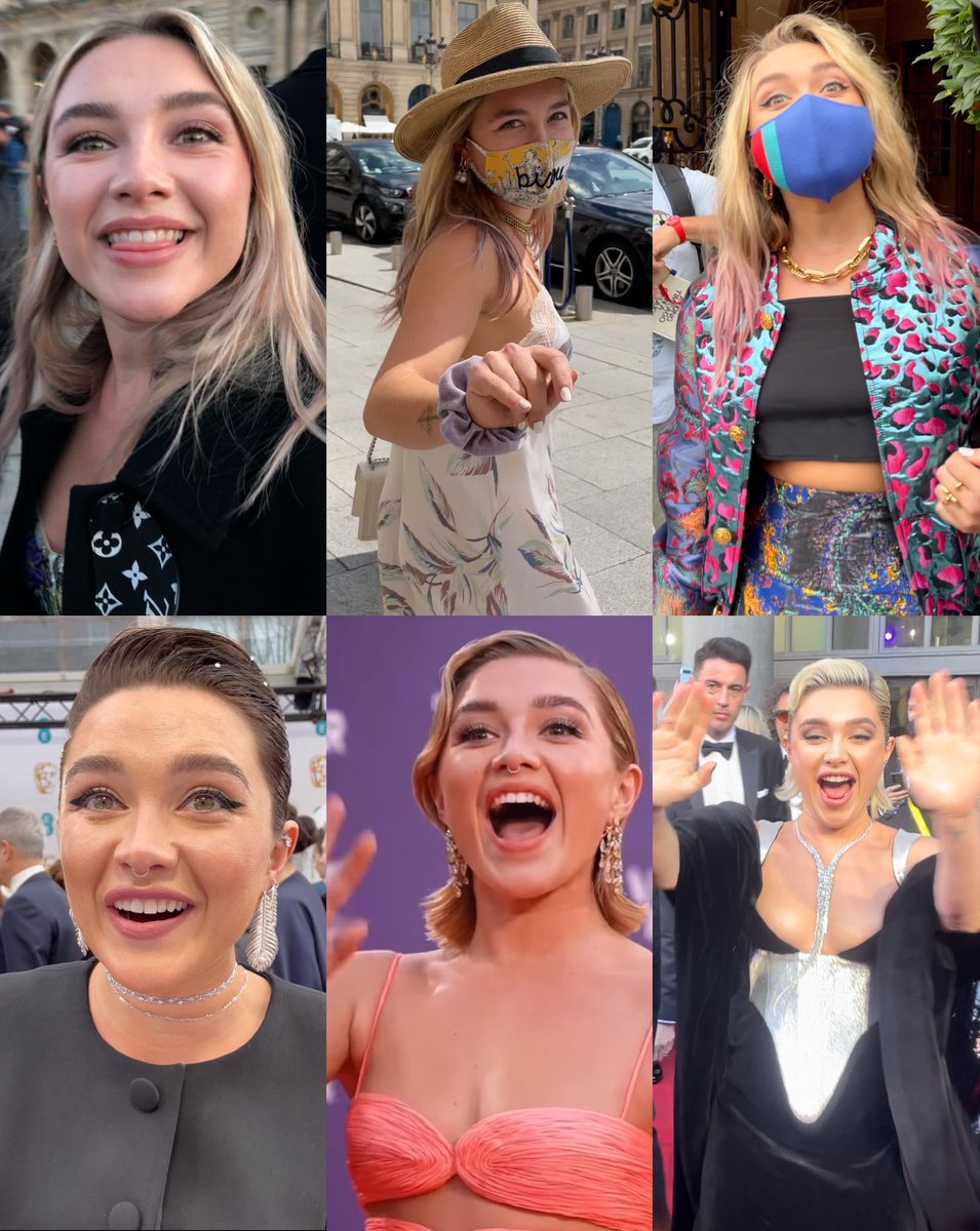 bestofpugh's tweet image. florence pugh recognizing me through the years, an ongoing saga 🫶