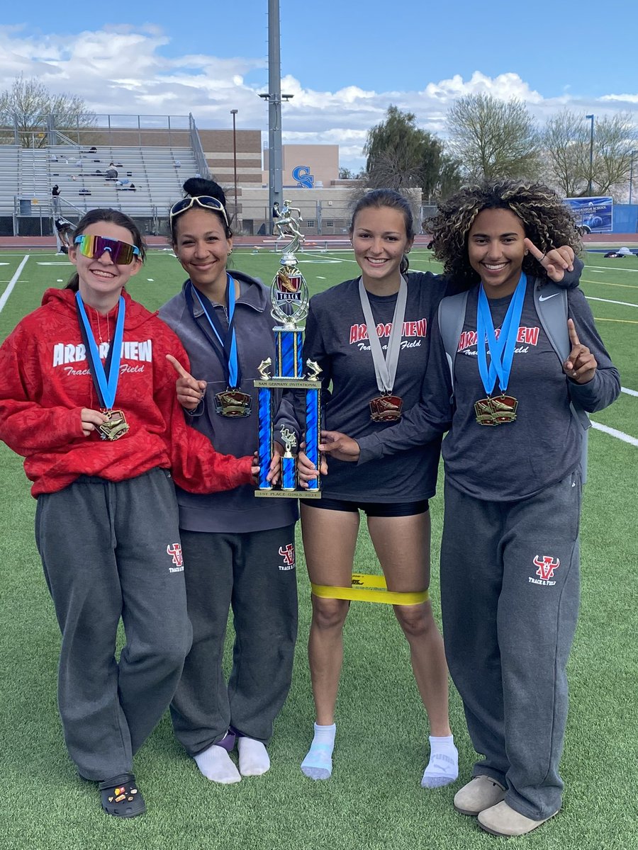 Congratulation to the Arbor View girls track team won the Sam Germany invitational! 

*Not all participants pictured