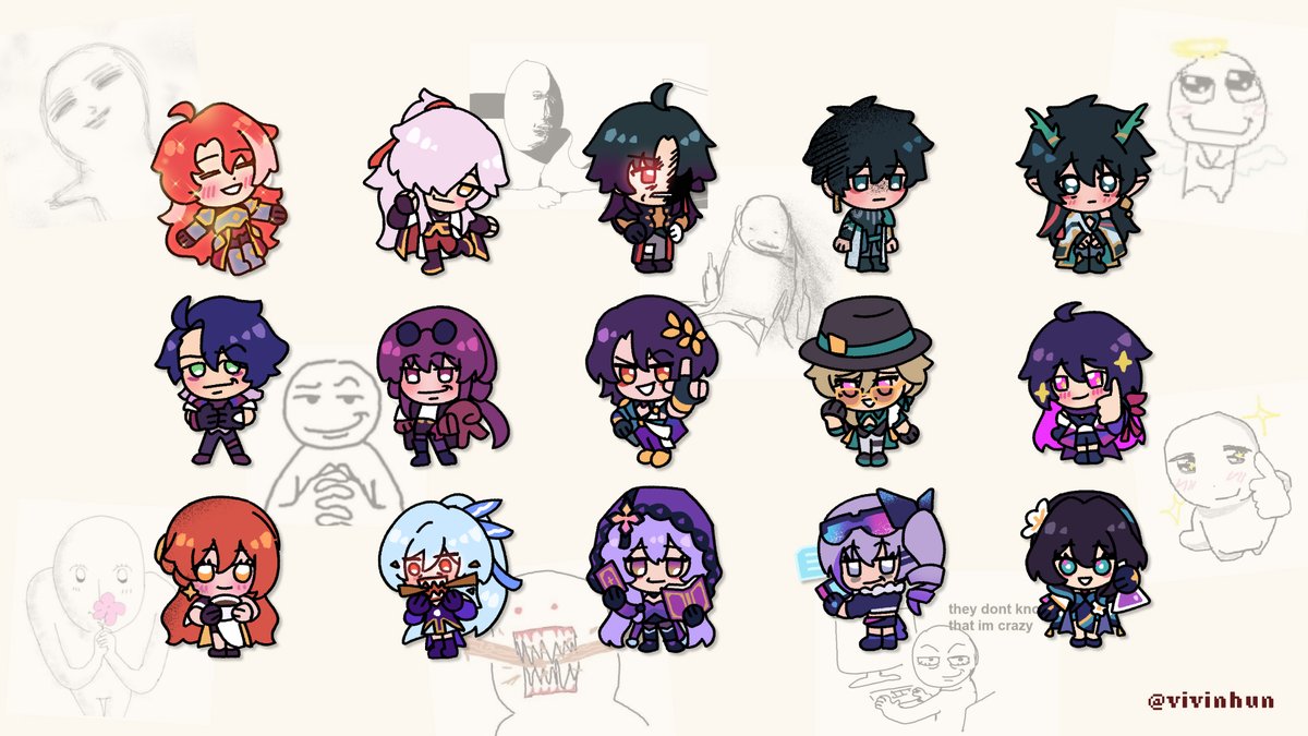 honkai sillies phonecharms! they'll make their debut at Anime Boston AA next week!