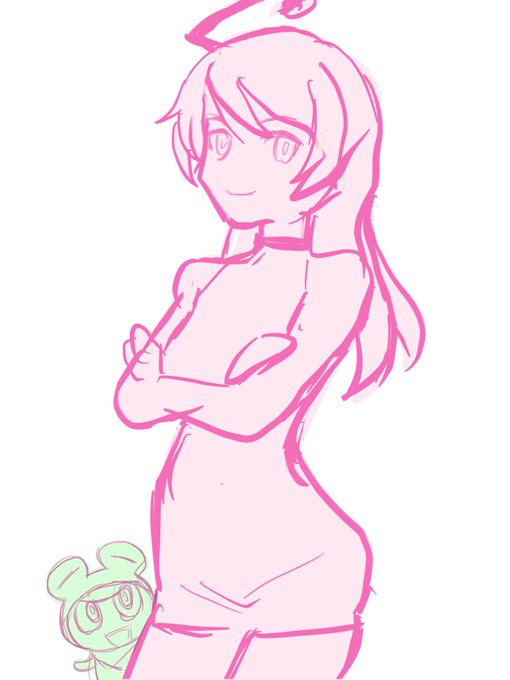 蛙坂須弥子Withモモタン ラフ 