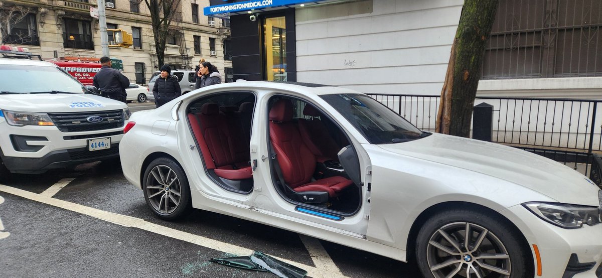 What the hell is going on! Owner woke up and went to her car, and they broke the car window and sawed off the two doors. Dam, what is the world coming to?
