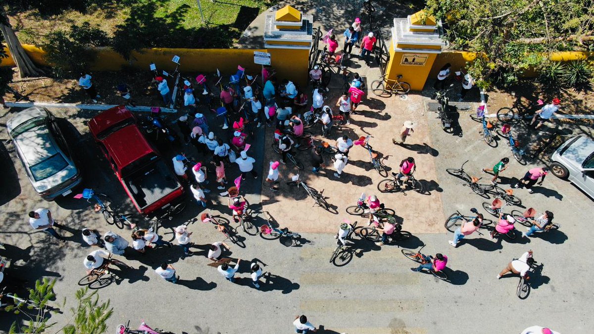 JavierA_Mx's tweet photo. ACTIVACIONES CIUDADANAS 

MRAVILLOSA RODADA ROSA EN CD. CAUCEL, MÉRIDA 💟

Con todo el entusiasmo!!!
Sigamos promoviendo a @XochitlGalvez para Presidente de México!!
#Xochitl2024 https://t.co/Xp9ZYfiZUO