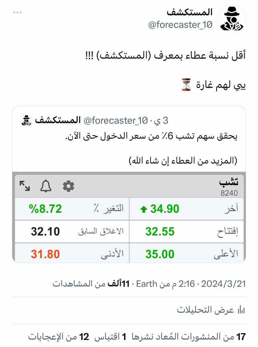 forecaster_10's tweet photo. مسيت بالخير يا(كشاف)
ياقاسم القوم قسميني

لا حولو بالسهم بعجاف
ماغير صمخ الملاييني

من غازتك تفرق الميلاف
عن حضن مريوشه العيني

لكنِ رجال وفيك إنصاف
على اليتامى المساكيني

#المستكشف https://t.co/20xLyrNaKH
