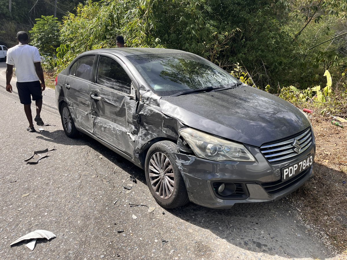 Well today was a day… heading home from Santa Cruz a truck decided that my car was his target and slammed into me around one of those hair pin corners … Steups anyway I’m fine just sore ohh the driver’s license expired in October 2019 lol