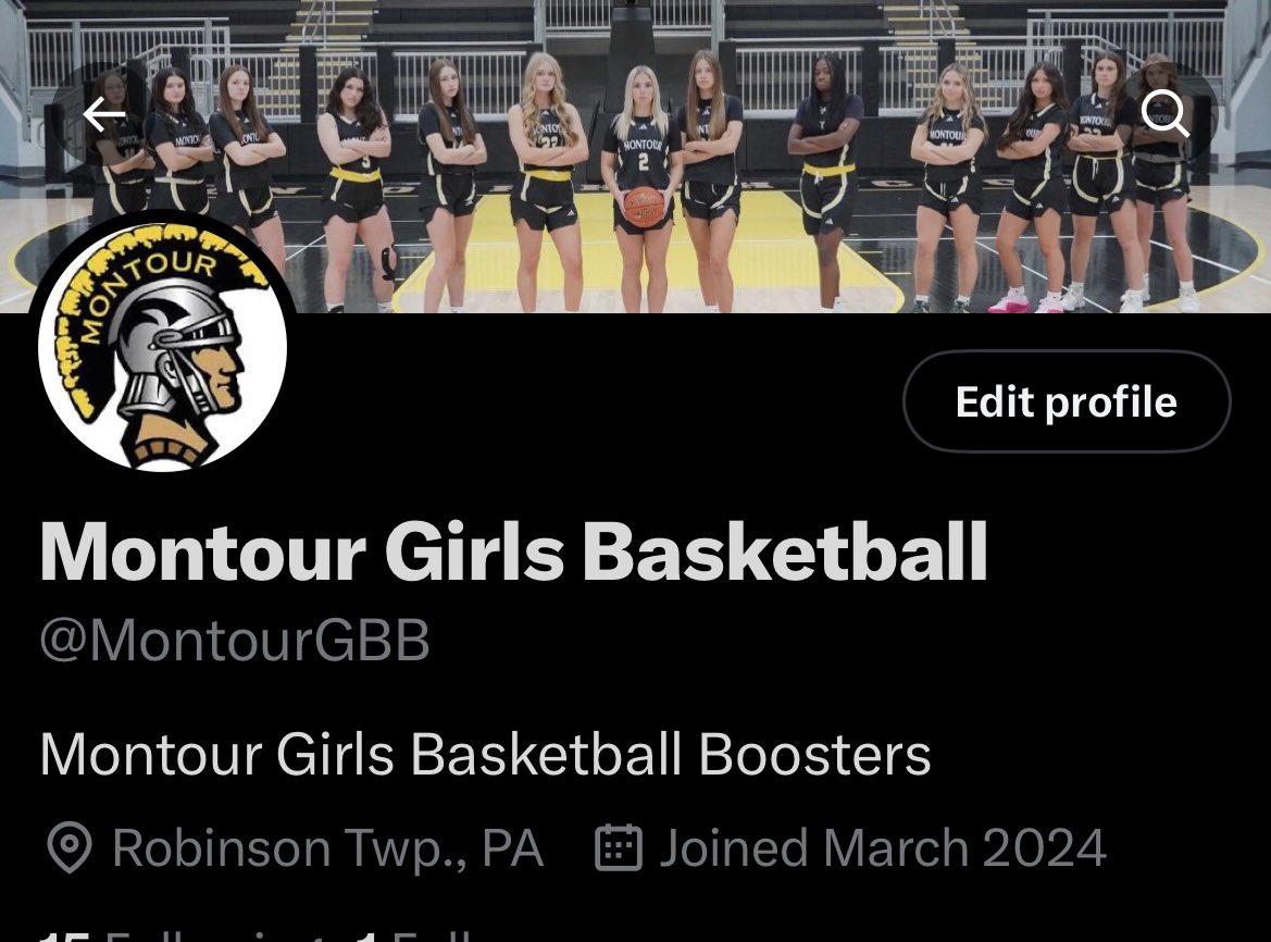mrspalmermsd's tweet image. Follow the Montour Girls Basketball Team new account @MontourGBB