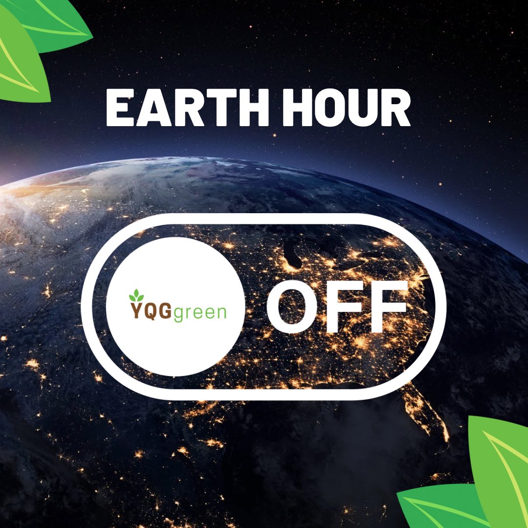 🌍 Join #YQGgreen in supporting @earthhour Tonight, let’s unite in the global movement to combat #climate change. Switch off your 💡 from 8:30 to 9:30 PM in #YQG shine a light on the importance of #energy conservation. Together, we can make a difference for our planet! 💡🌿🙏🏼