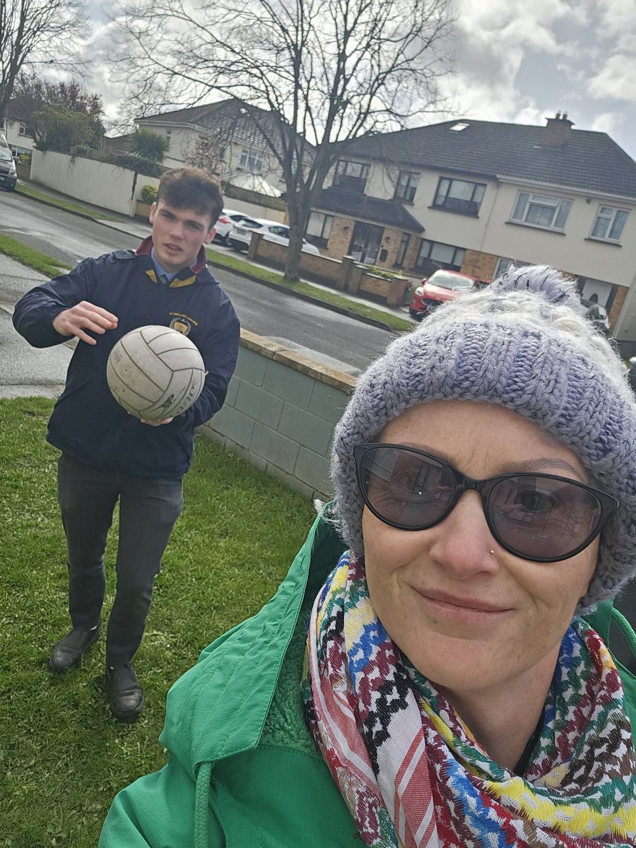 Leaving Cert Orals on a weekend, such nonsense! But he's happy with how it went- and now straight back to the football 😆😍 #LeavingCert2024